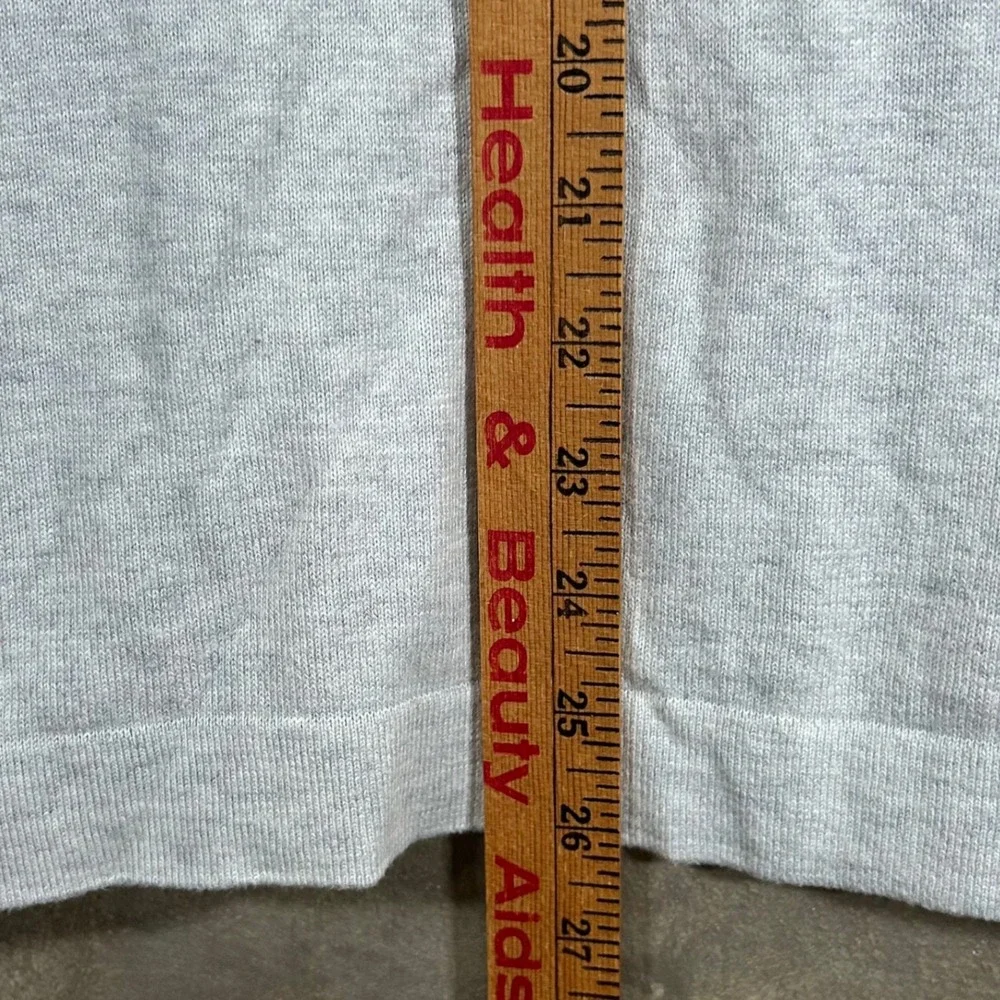 Banana Republic Mens Quarter Zip Sweater Gray Nylon Pocket 970364 Medium